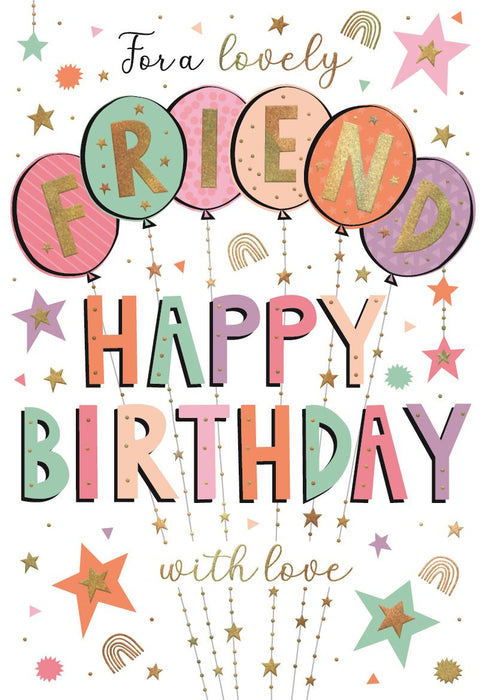 ICG 'For A Lovely Friend' Birthday Card