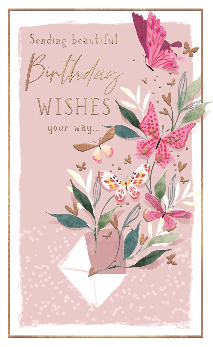 Express Card Beautiful ICG 'Sending beautiful Birthday Wishes Your Way' Birthday Card — Maple ...