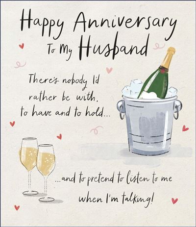 UKG 'Happy Anniversary To My Husband' Anniversary Card
