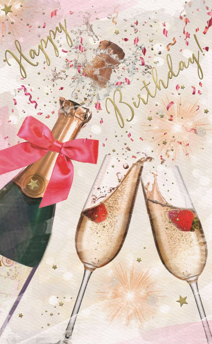 ICG 'Happy Birthday Champagne' Birthday Card