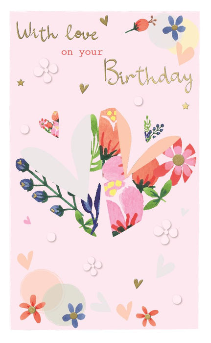 ICG 'With Love On Your Birthday' Birthday Card