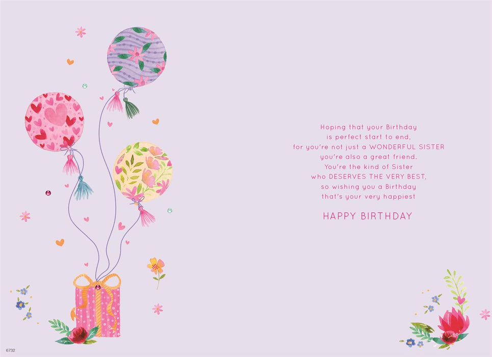 ICG 'For A Wonderful Sister' Birthday Card