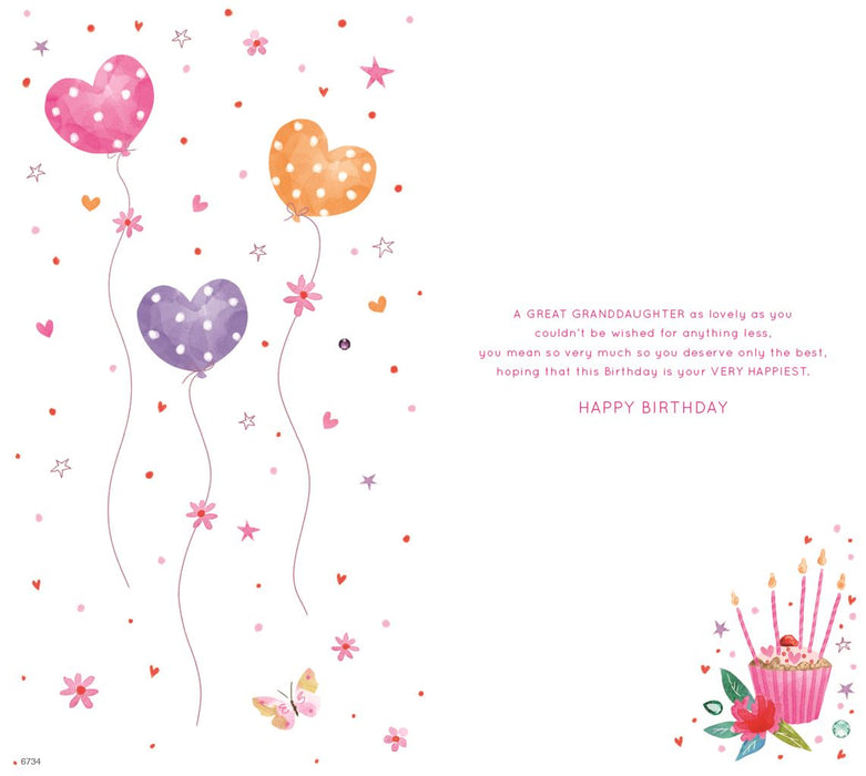 ICG 'To A Special Great Granddaughter' Birthday Card