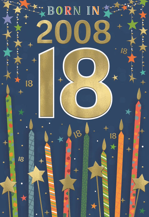 ICG 'Boy 18 Born In 2008' Birthday Card