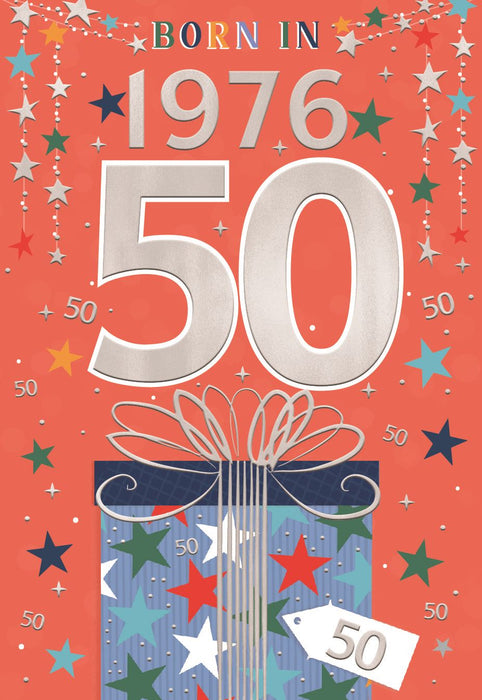 ICG 'Male 50 Born In 1976' Birthday Card
