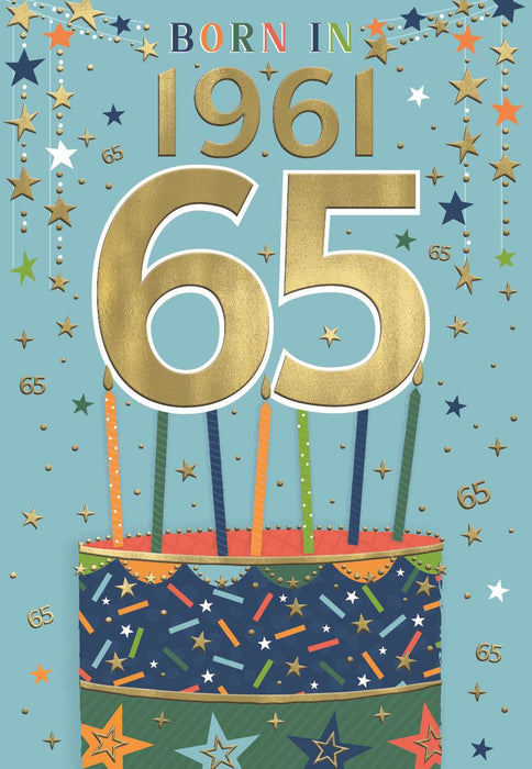 ICG 'Male 65 Born In 1961' Birthday Card