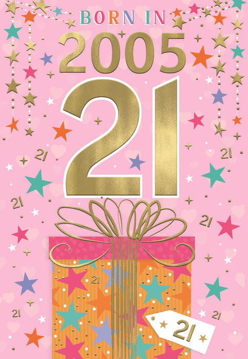 ICG 'Female 21 Born In 2005' Birthday Card