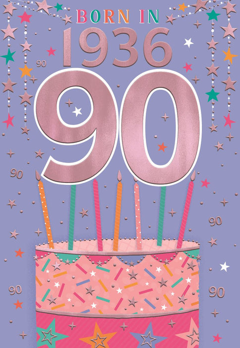 ICG 'Female 90 Born In 1936' Birthday Card