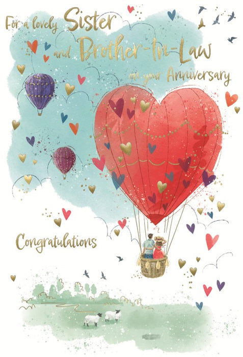 ICG 'For Lovely Sister & Brother In Law' Anniversary Card