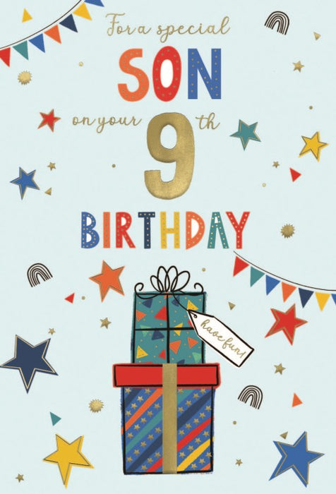 ICG 'For A Special Son On Your 9th' Birthday Card