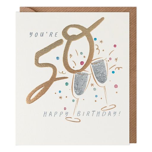 Paperlink 'You're 50 Happy Birthday' Birthday Card