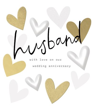 UKG 'Husband With Love On Our Anniversary' Anniversary Card