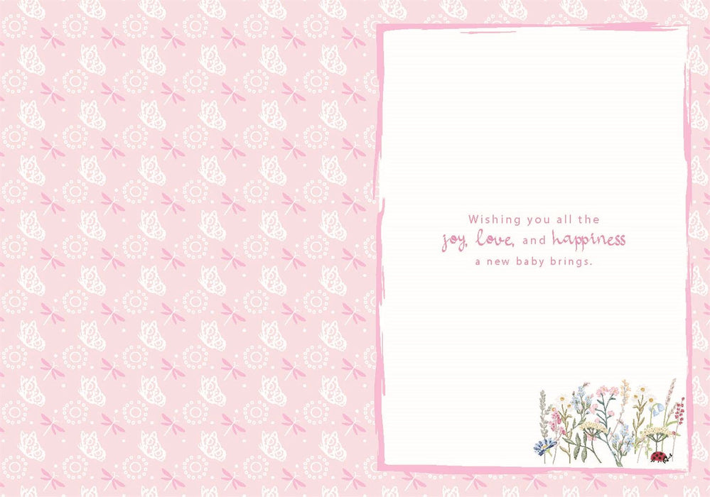 ICG 'Congratulations New Baby Girl' New Baby Card