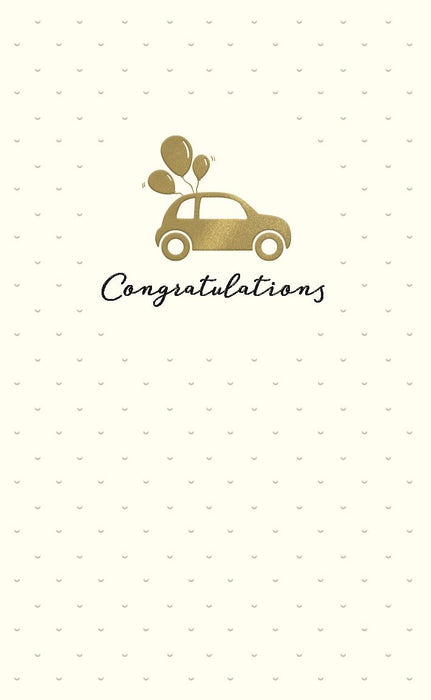 ICG 'Congrats Driving Test' Driving Test Card