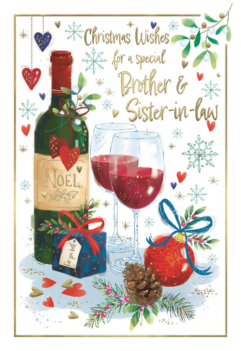 ICG 'Christmas Wishes For A Special Brother & Sister-in-Law' Christmas Card