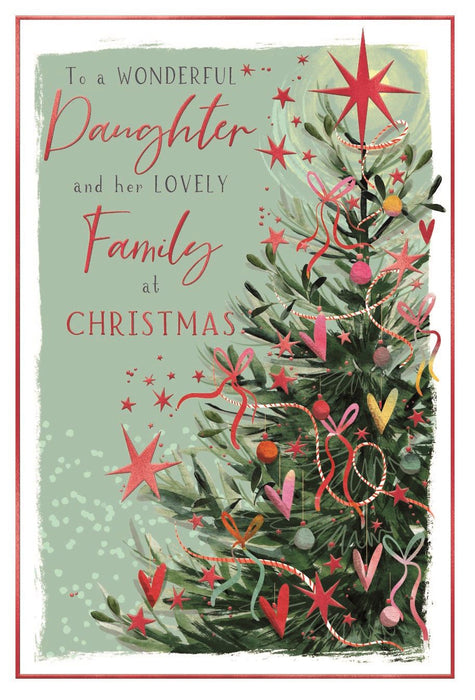 ICG 'For A Wonderful Daughter and Her Lovely Family' Christmas Card