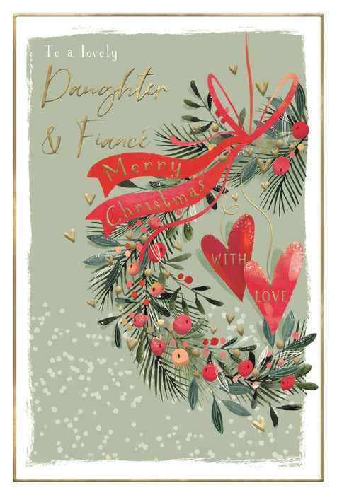 ICG 'To A Lovely Daughter And Her Fiance' Christmas Card