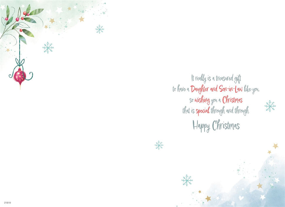 ICG 'For A Wonderful Daughter And Son-In-Law Christmas' Christmas Card