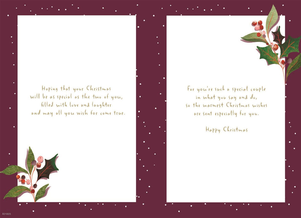 ICG 'For A Wonderful Daughter And Son-In-Law' Christmas Card