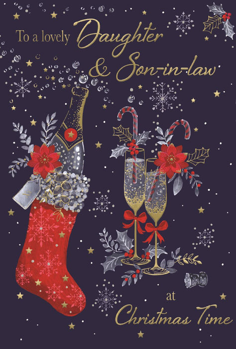 ICG 'To A Lovely Daughter & Son-in-law' Christmas Card