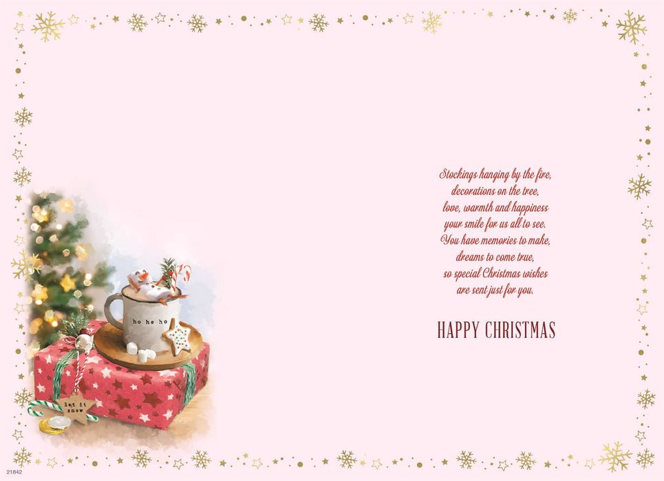 ICG 'For A Special Granddaughter With Love' Christmas Card