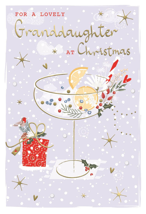 ICG 'For A Lovely Granddaughter At Christmas' Christmas Card