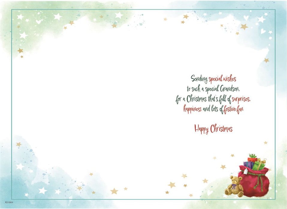 ICG 'Happy Christmas Grandson' Christmas Card