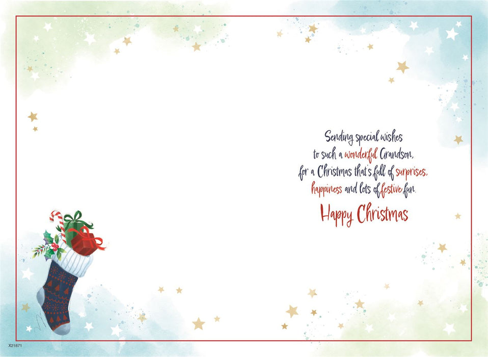 ICG 'For A Wonderful Grandson' Christmas Card