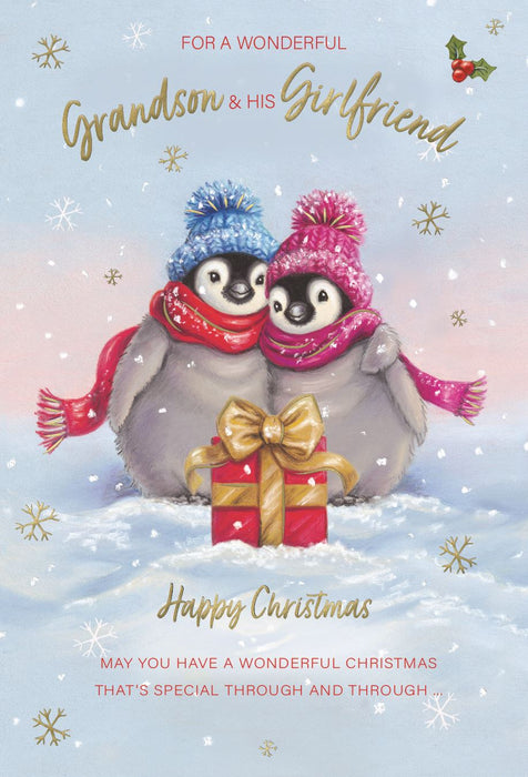 ICG 'For A Wonderful Grandson And Girlfriend' Christmas Card