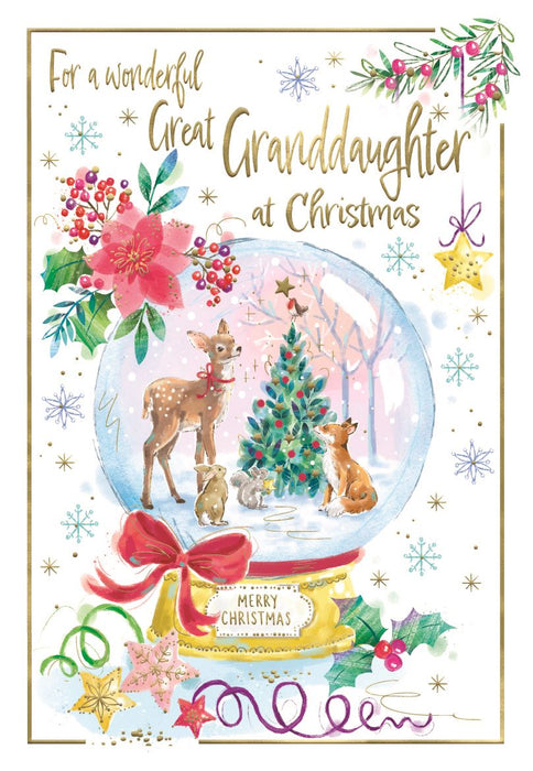ICG 'For A Wonderful Great Granddaughter' Christmas Card