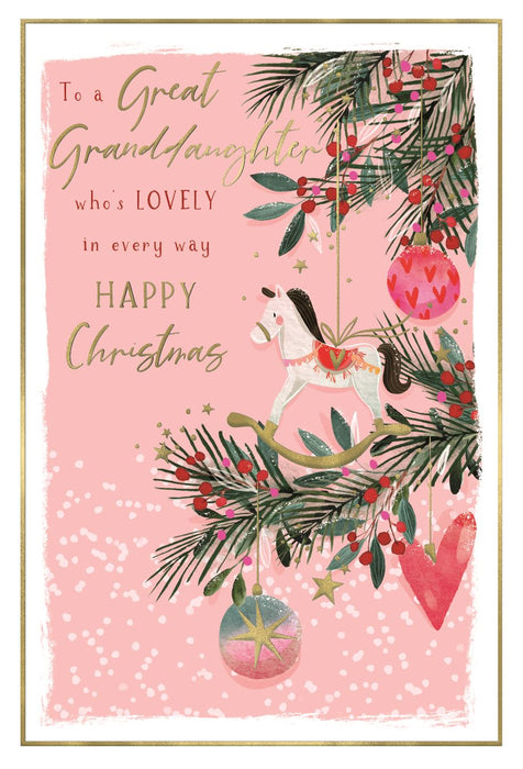 ICG 'To A Great Granddaughter' Christmas Card