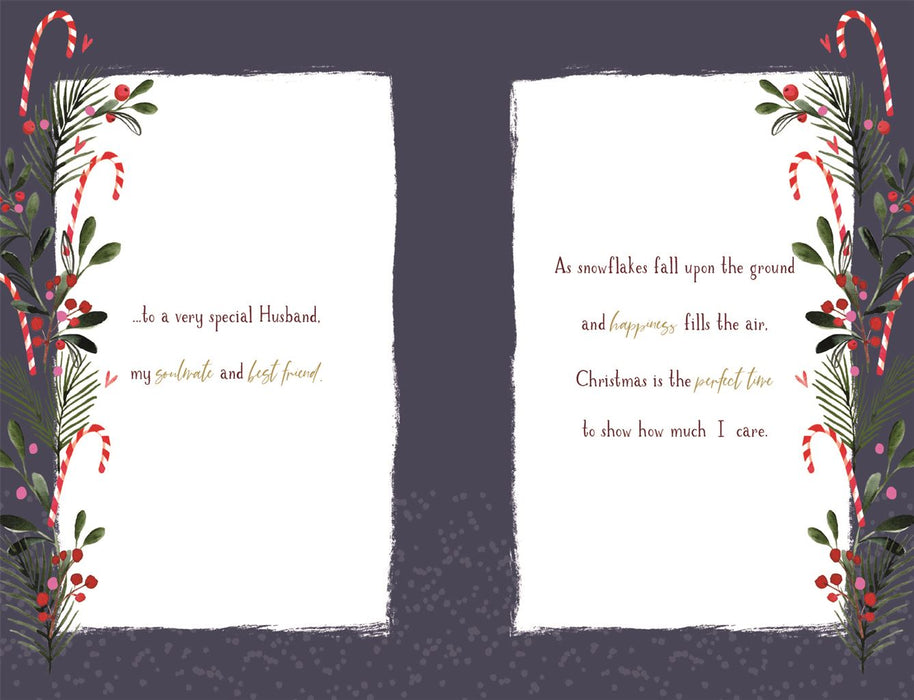 ICG 'To A Wonderful Husband at Christmas' Christmas Card