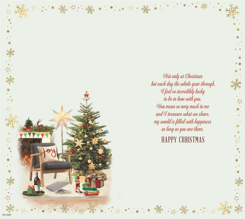 ICG 'For A Wonderful Husband at Christmas' Christmas Card