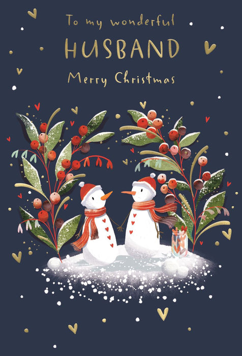 ICG 'To My Wonderful Husband at Christmas' Christmas Card