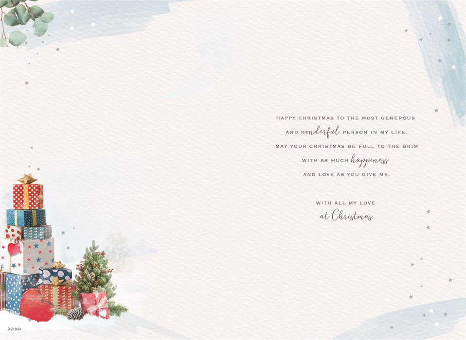ICG 'For My Wonderful Husband at Christmas' Christmas Card