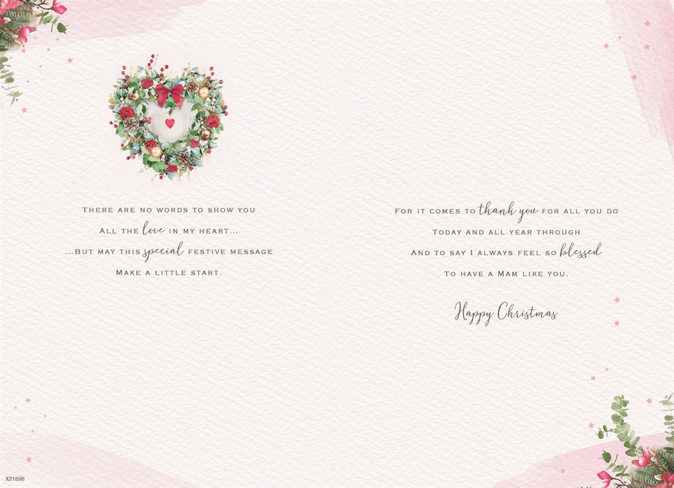 ICG 'Happy Christmas Mam ' Christmas Card