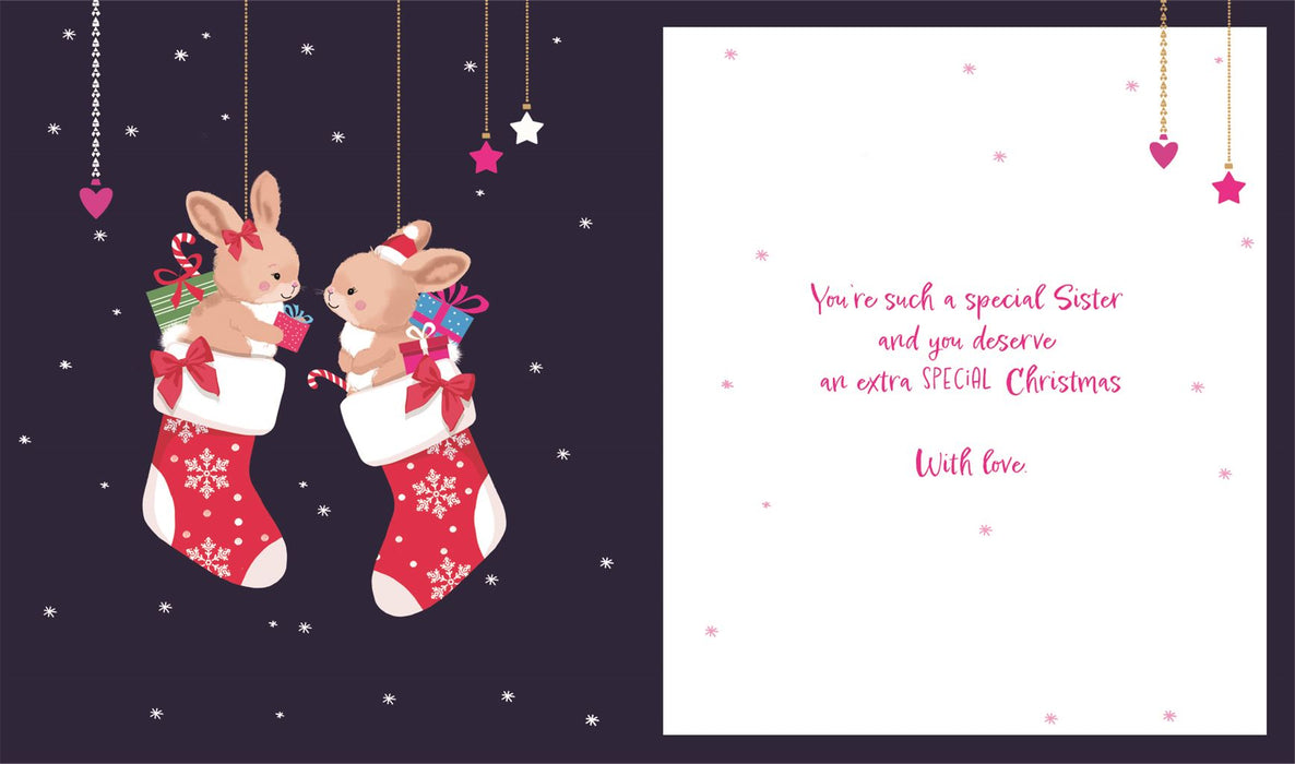 ICG 'For A Wonderful Sister at Christmas' Christmas Card
