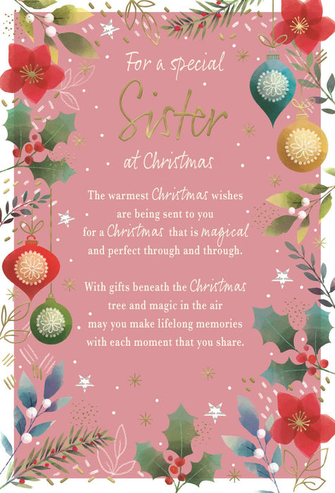 ICG 'For A Special Sister' Christmas Card