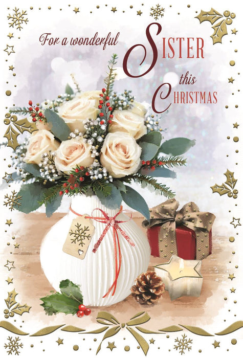 ICG 'For A Wonderful Sister' Christmas Card