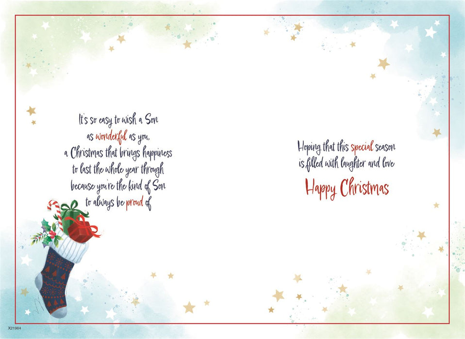 ICG 'For A Wonderful Special Son At Christmas' Christmas Card