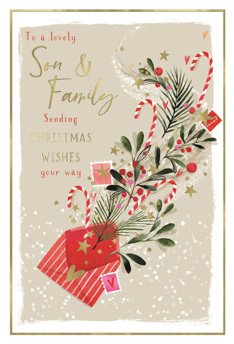 ICG 'To A Lovely Son And Family' Christmas Card