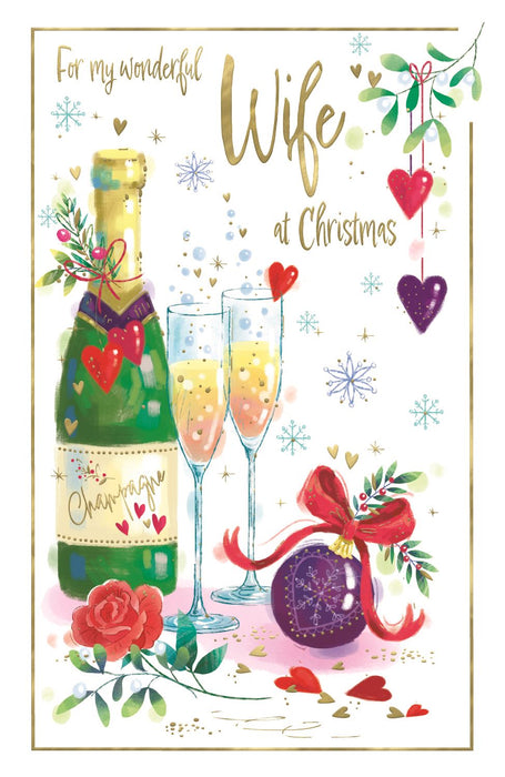 ICG 'For My Wonderful Wife At Christmas Time' Christmas Card