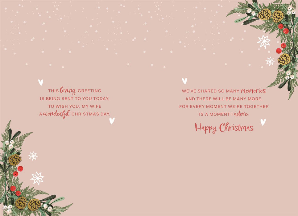 ICG 'To A Wonderful Wife' Christmas Card