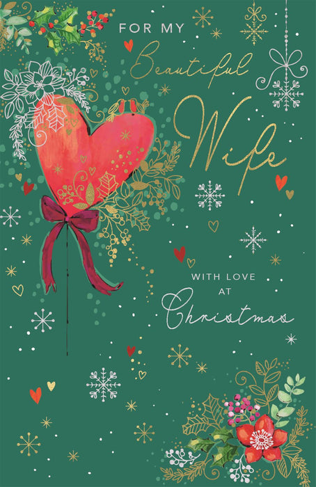 ICG 'For My Beautiful Wife At Christmas Time' Christmas Card