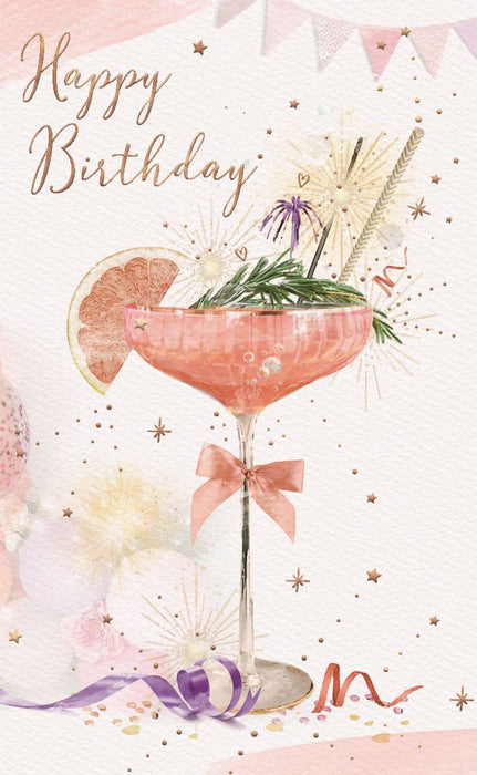 ICG 'Happy Birthday Cocktail' Birthday Card