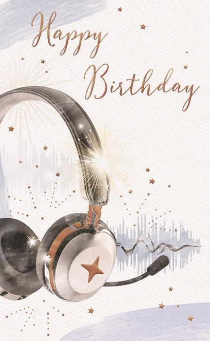 ICG 'Happy Birthday Headphones' Birthday Card