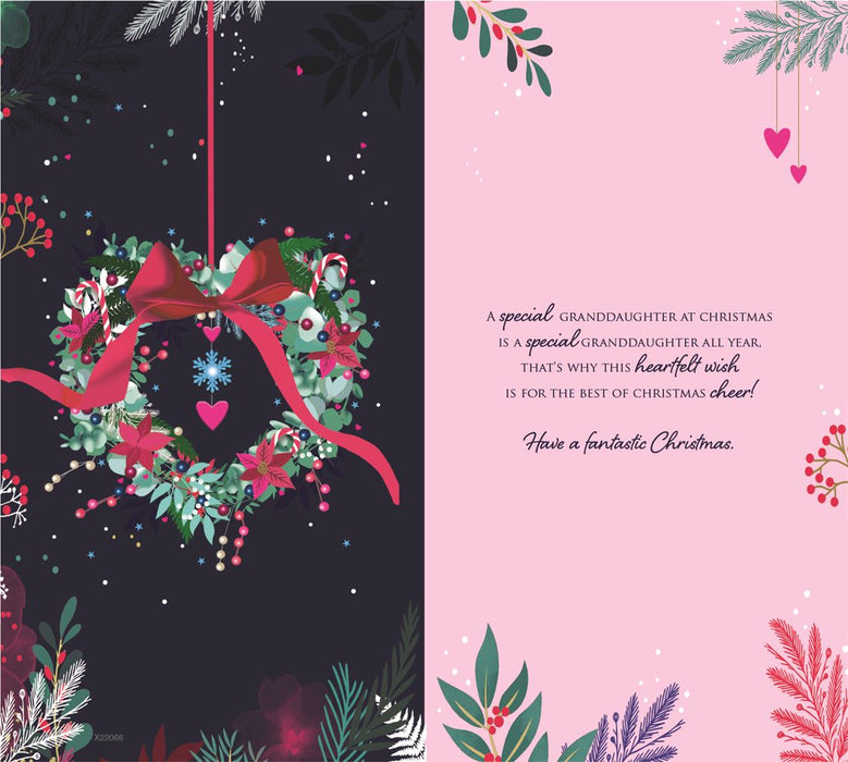 ICG 'Happy Christmas Granddaughter' Christmas Card