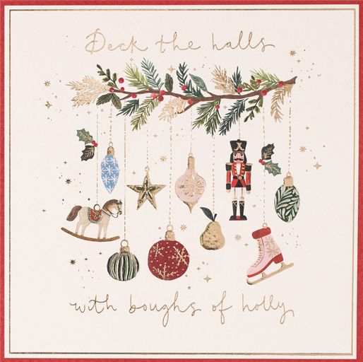 Paperlink 'Deck The Halls' Christmas Card