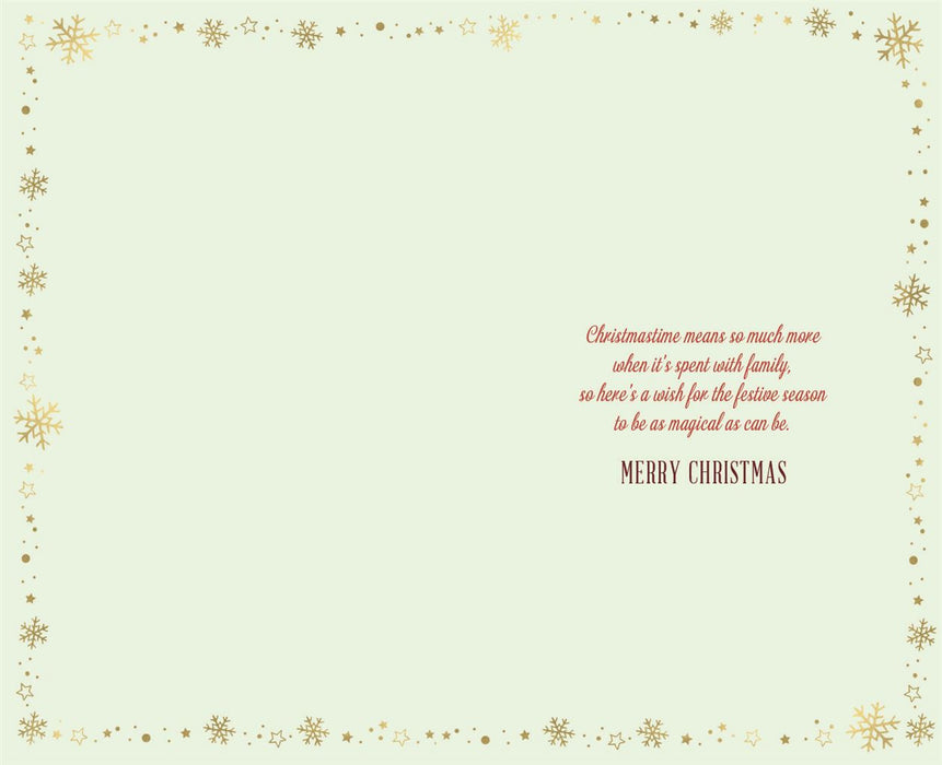 ICG 'For A Special Family At Christmas' Christmas Card