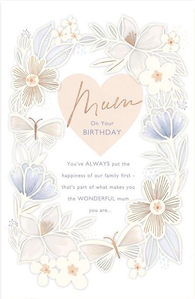 UKG 'Mum On Your Birthday' Birthday Card